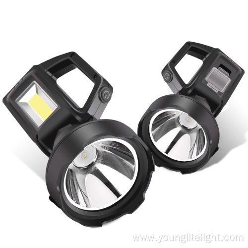 USB Recharge Power Display Searchlight Patrol Flashlight